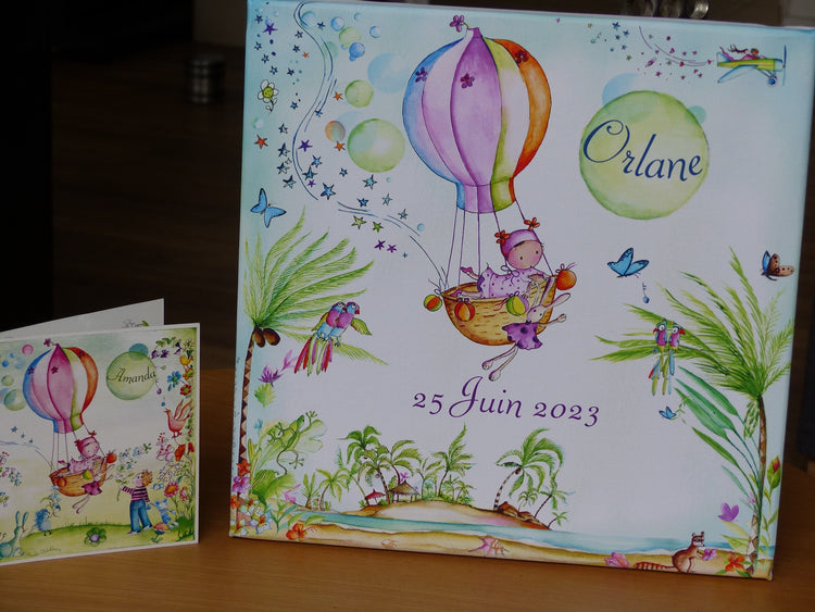 Tableaux chambre d'enfant pour cadeaux de naissance