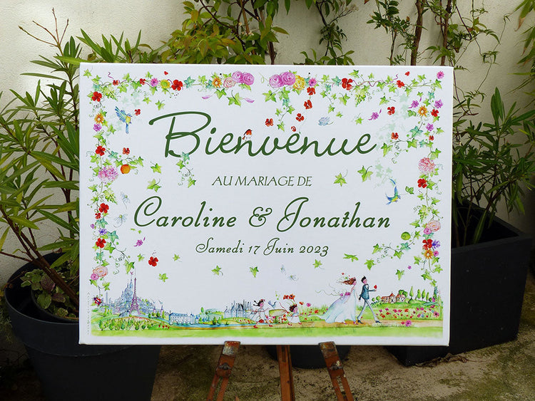 Tableau de bienvenue