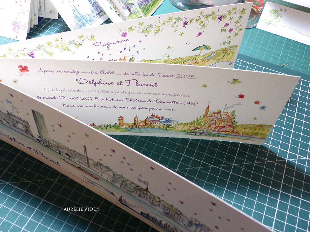 Faire-part mariage Paris-Seine