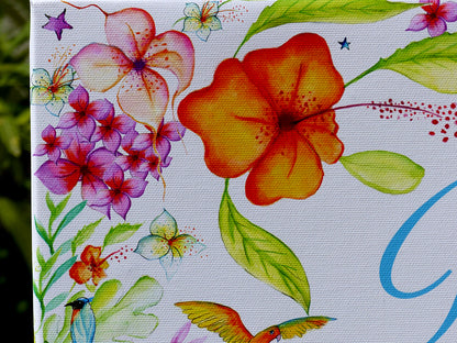 Tableau de Bienvenue Exotique