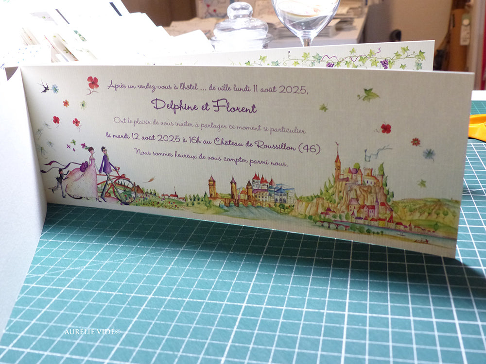 Faire-part mariage Paris-Seine