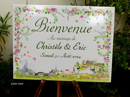 Tableau de Bienvenue en normandie à Passais