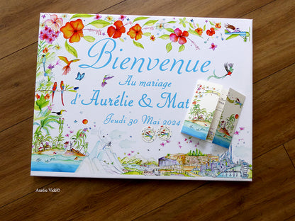Tableau de Bienvenue Exotique