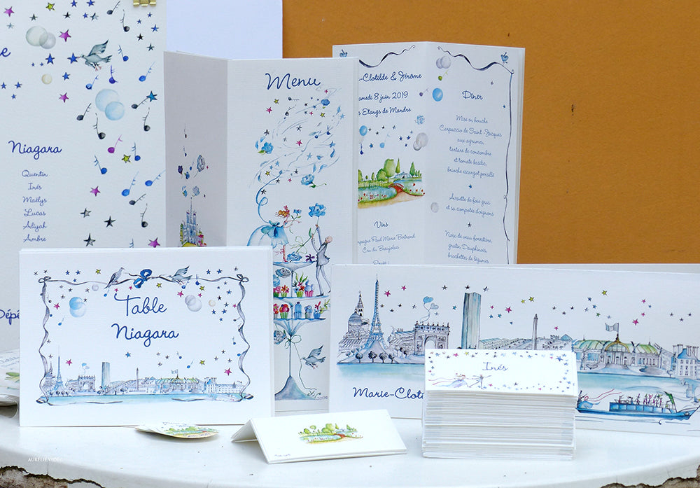 Faire-part mariage Paris-Seine